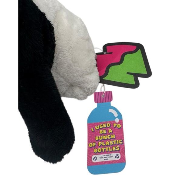 Meow Wolf Plush Twisted Multiverse Cat Wolf Black White 10” Stuffed Animal New - Picture 2 of 10